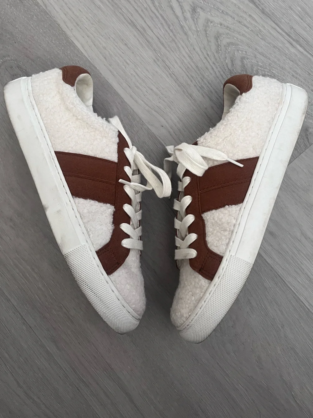 Men’s J. Crew striped road trip Sherpa sneakers